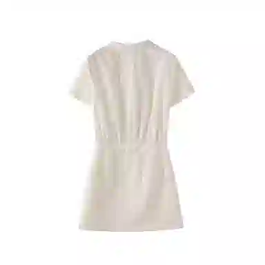 桴生 多风格夏季收腰镂空设计感服饰短袖连衣裙 女款