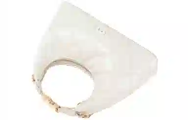 妙迪 小香风菱格链条包高级感时尚精致少女约会派对简约百搭饺子月牙包饭盒包 牛皮 单肩斜挎手提包 小号 女款 奶昔白