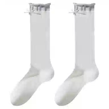 二三二三 简约舒适亲肤百搭抑菌防臭抗起球小腿袜吸汗透气防滑中筒袜 女款