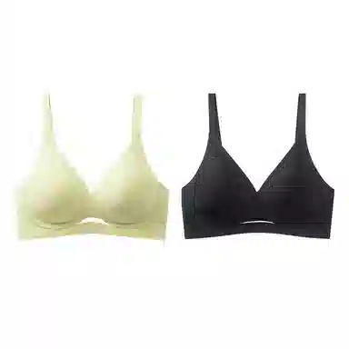 欧迪芬 冰丝轻薄透气亲肤侧翼软支撑收副乳防下垂上托聚拢两件装夏季文胸 女款 组合装