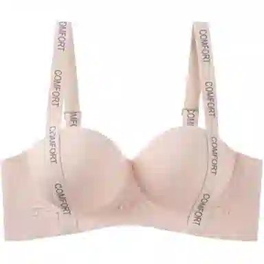 轻迎 半杯内衣小胸聚拢显大防下垂上托立挺无痕无钢圈美背果冻文胸罩女文胸 女款