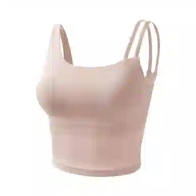 内在密码 薄款胸垫一体透气舒适无痕斜肩不对称轻运动吊带 女款