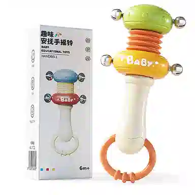 益米 摇铃套装 安抚抓握训练 早教益智玩具