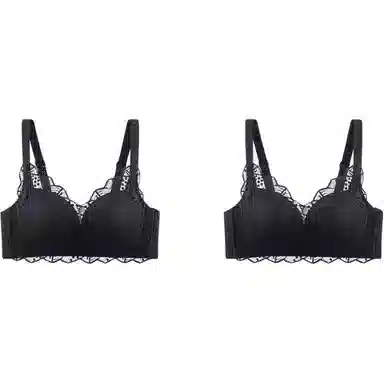 欧迪芬 春季 优雅蕾丝聚拢纯色文胸 女款 组合装