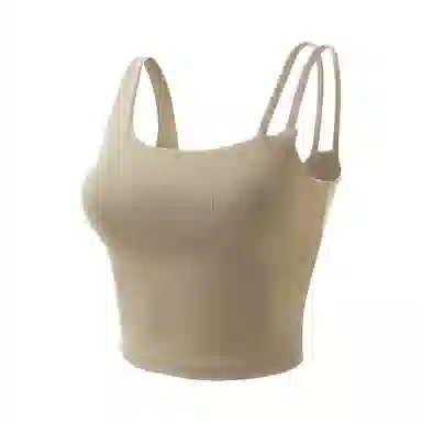 内在密码 薄款胸垫一体透气舒适无痕斜肩不对称轻运动吊带 女款