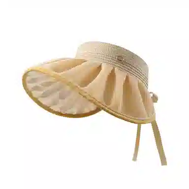 稻草人 空顶大檐遮阳防紫外线 出游韩系百搭显脸小 聚酯纤维 防晒帽 女款