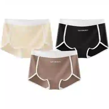 欧迪芬 棉质抑菌透气纯色简约三角裤中腰内裤 女款