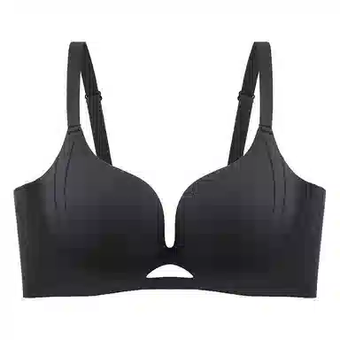 二三二三 聚拢提拉上托不空杯亲肤舒适侧收副乳无钢圈可调节肩带软支撑简约纯色日常通勤时尚百搭性感纯欲文胸 女款