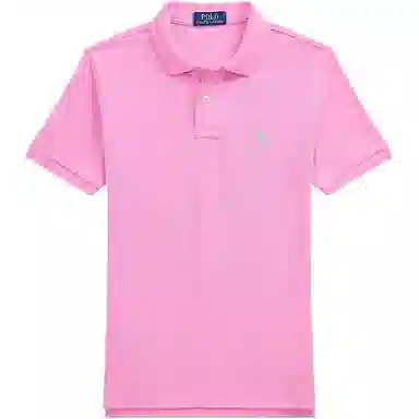 Polo Ralph Lauren SS25 Embroidered Logo Cotton Tee Pink Kids