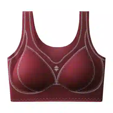 二三二三 自然聚拢提拉上托不空杯亲肤舒适内衣侧收副乳无钢圈软支撑胸罩撞色字母简约时尚百搭性感纯欲文胸 女款