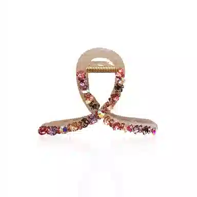 蒙妮 超闪彩色交叉 亚克力 发夹 女款