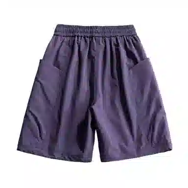 大卫贝肯 美式字母印花户外运动宽松直筒百搭松紧腰休闲短裤 男女同款