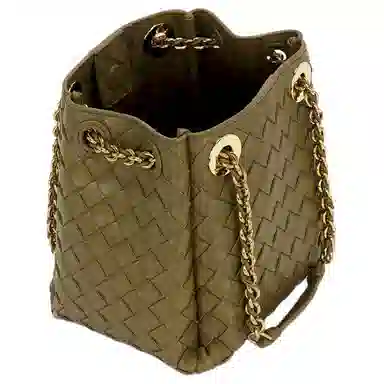 Bottega Veneta Parachute Shoulder Bag Green