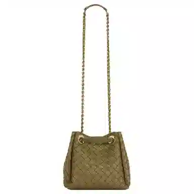Bottega Veneta Parachute Shoulder Bag Green