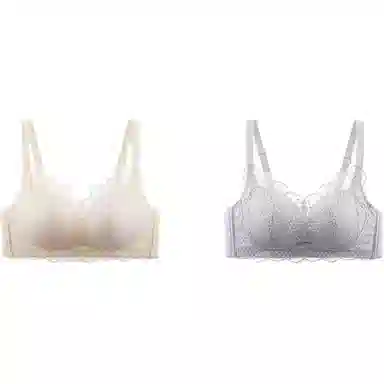 欧迪芬 春季 优雅蕾丝聚拢纯色文胸 女款 组合装