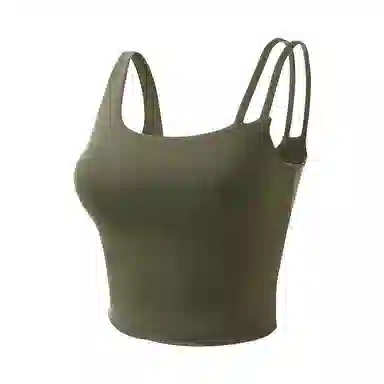 内在密码 薄款胸垫一体透气舒适无痕斜肩不对称轻运动吊带 女款