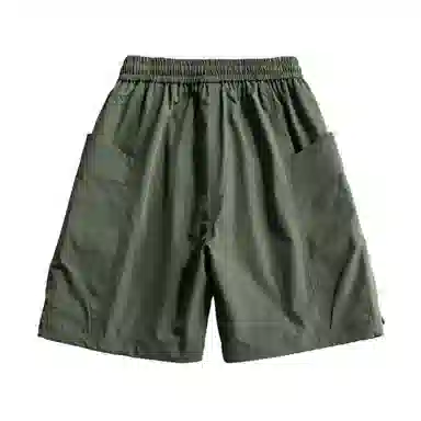 大卫贝肯 美式字母印花户外运动宽松直筒百搭松紧腰休闲短裤 男女同款