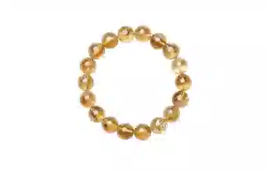 【日进斗金】 周六福 招财纳福时来运转事业有成水逆散退绝美百搭手饰转运#好运天然 黄水晶 手串 女款