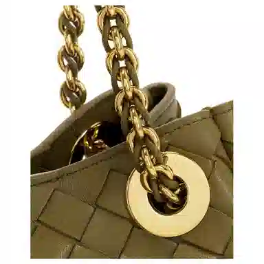 Bottega Veneta Parachute Shoulder Bag Green