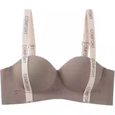 轻迎 半杯内衣小胸聚拢显大防下垂上托立挺无痕无钢圈美背果冻文胸罩女文胸 女款