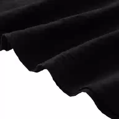 云妃秀 大码女装短袖连衣裙气质修身胖妹妹时髦韩版百搭显瘦遮肉夏季 女款 黑色