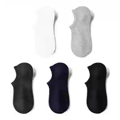 润微 春夏季 透气网眼 男款 五双装 纯棉