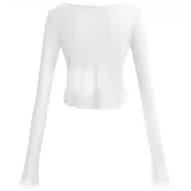 UNIFREE Lace Patchwork Knit Top