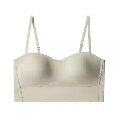 轻迎 冰丝防滑抹胸无肩带内衣无痕聚拢隐形防走光无钢圈乳胶文胸内衣女吊带 女款
