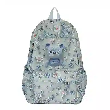 垣途者 可爱小熊涂鸦学生 牛津布 书包背包双肩包 女款 多色