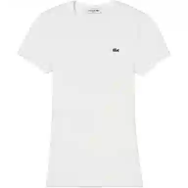 Lacoste Embroidered Crew Neck T-Shirt White