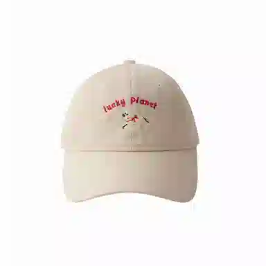 北极绒 韩版潮流刺绣可爱小狗大头围显脸小氛围感户外出游 棉 鸭舌帽 男女同款情侣款