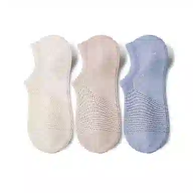 润微 春夏季 透气网眼 男款 五双装 纯棉