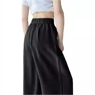 黛尔佳人 纯色时尚薄款阔腿休闲裤 女款