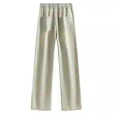 加菲猫家族 美式潮流高街复古水洗做旧直筒垂感高级感显高宽松舒适透气简约日常时尚百搭字母印花系带调节中腰牛仔裤 男女同款