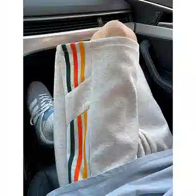 松岚 美式复古潮牌三条杠直筒学生通勤户外潮流时尚宽松透气百搭通勤运动五分篮球裤休闲短裤 男女同款