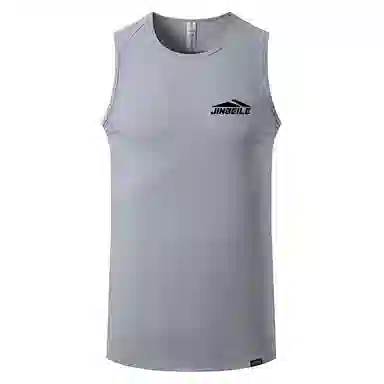 金贝勒 美式高街透气网眼耐磨宽松舒适无袖健身衣 男女同款