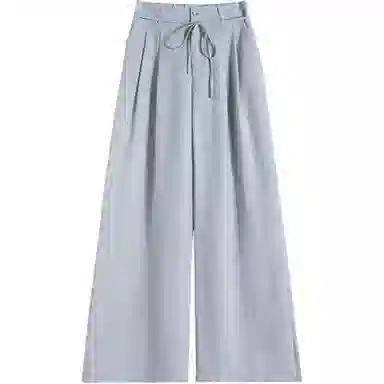 黛尔佳人 纯色时尚薄款阔腿休闲裤 女款