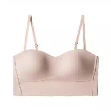 轻迎 冰丝防滑抹胸无肩带内衣无痕聚拢隐形防走光无钢圈乳胶文胸内衣女吊带 女款