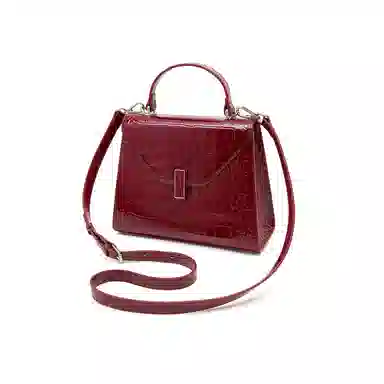 老人头 时尚气质百搭通勤鳄鱼纹 头层牛皮 斜挎手提包 女款 多色