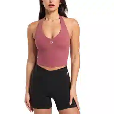 GYMSHARK Halter Neck Pink