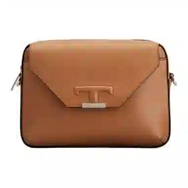 TOD'S T Timeless Mini Crossbody Brown