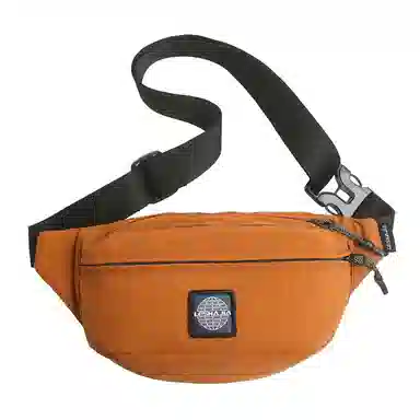 揽月 简约休闲慵懒风纯色涂鸦通勤百搭 尼龙 斜挎胸包 男女同款情侣款 多色