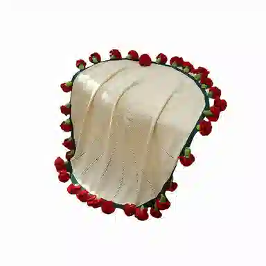 北极绒 潮流时尚圆形 披肩 男女同款情侣款