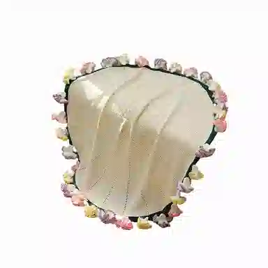 北极绒 潮流时尚圆形 披肩 男女同款情侣款