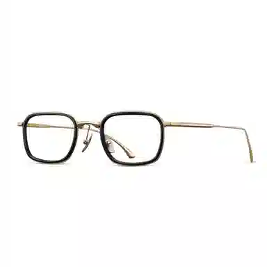 【可配度数】 苍木优品 日系复古防蓝光黑色超轻高端小众 板材镜架钛 方形 光学镜架 男女同款情侣款