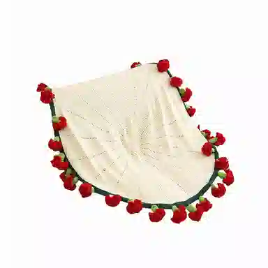 北极绒 潮流时尚圆形 披肩 男女同款情侣款