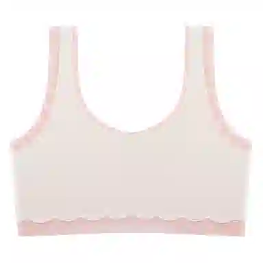 二三二三 自然不空杯亲肤舒适侧收副乳无钢圈撞色可爱甜美简约时尚百搭纯欲文胸 女款