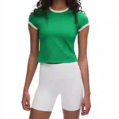 lululemon Organic Cotton Ringer Baby Tee T