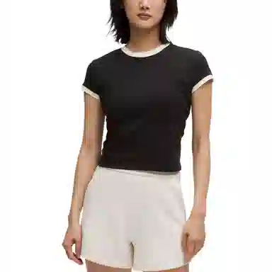 lululemon Organic Cotton Ringer Baby Tee T