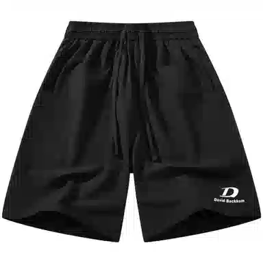 大卫贝肯 美式街头简版城市机能字母设计款直插口袋宽松百搭休闲潮流工装短裤 男女同款